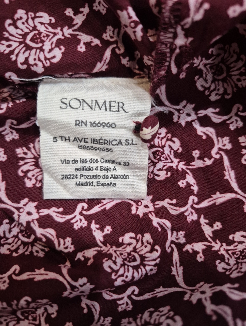 SONMER Women's Blouse Long-Sleeve Mock Neck Blouse Size Medium - Picture 7 of 8